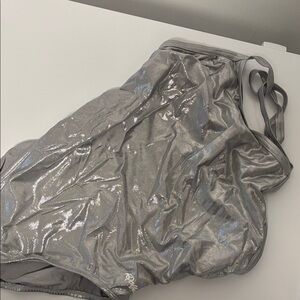 Shimmering Silver Women's One Piece Swimsuit